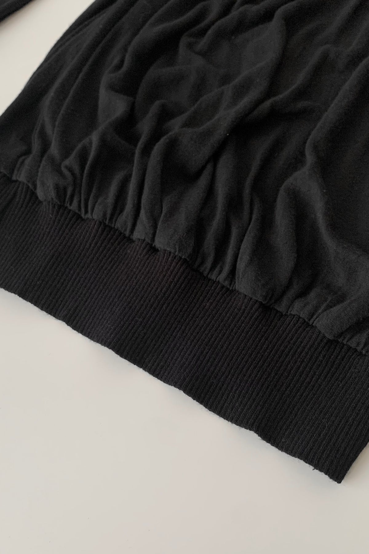 Italy black docking sheer tunic tops