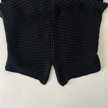 Italy black v neck tops