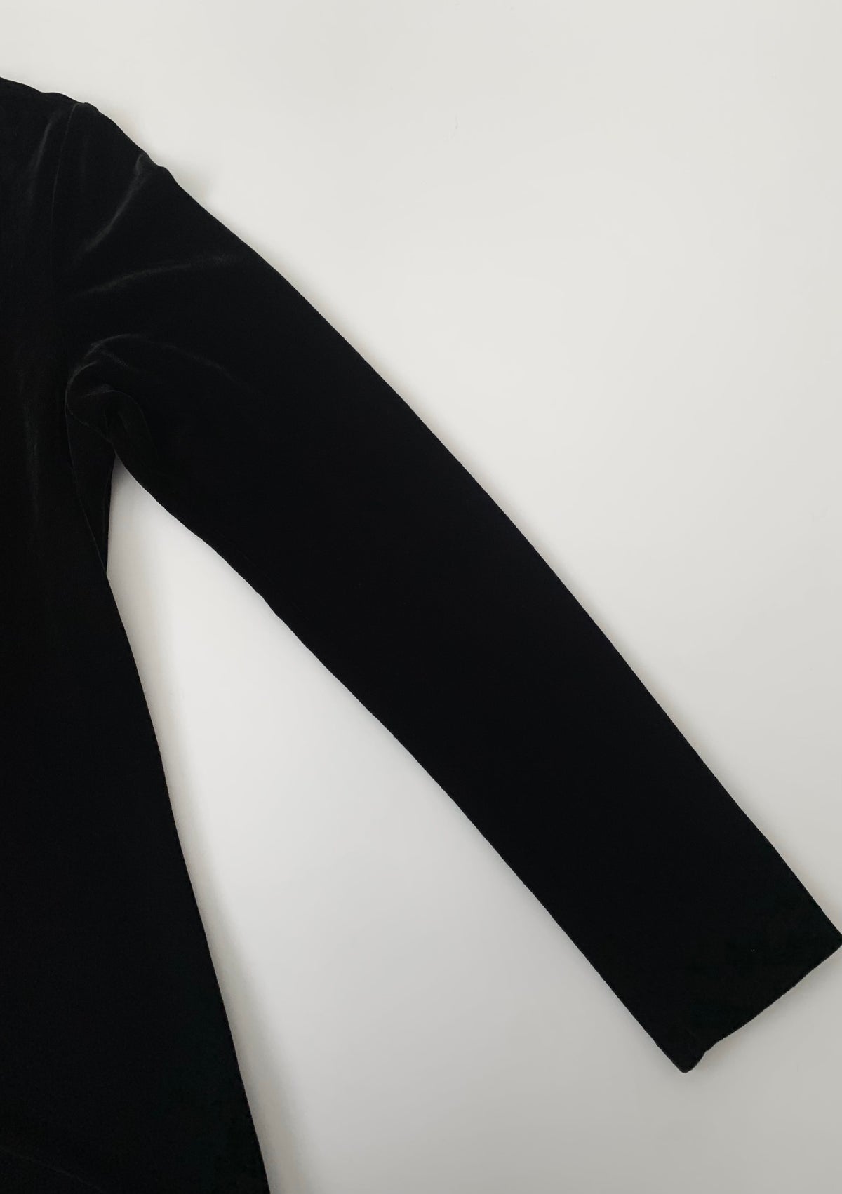 Ralph Lauren black v neck velours tops