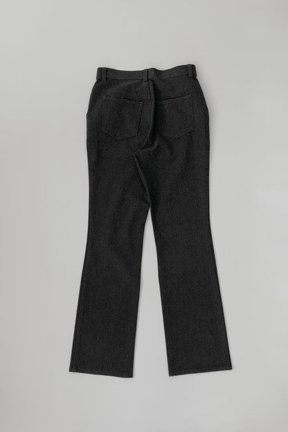 dark gray stretch pants