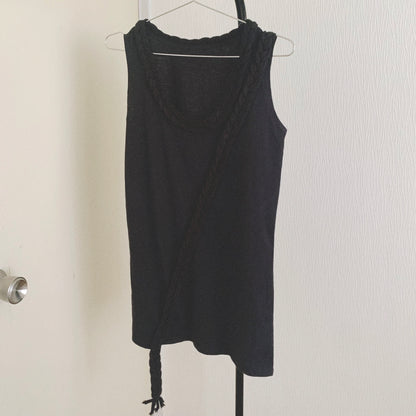 black braid design tunic