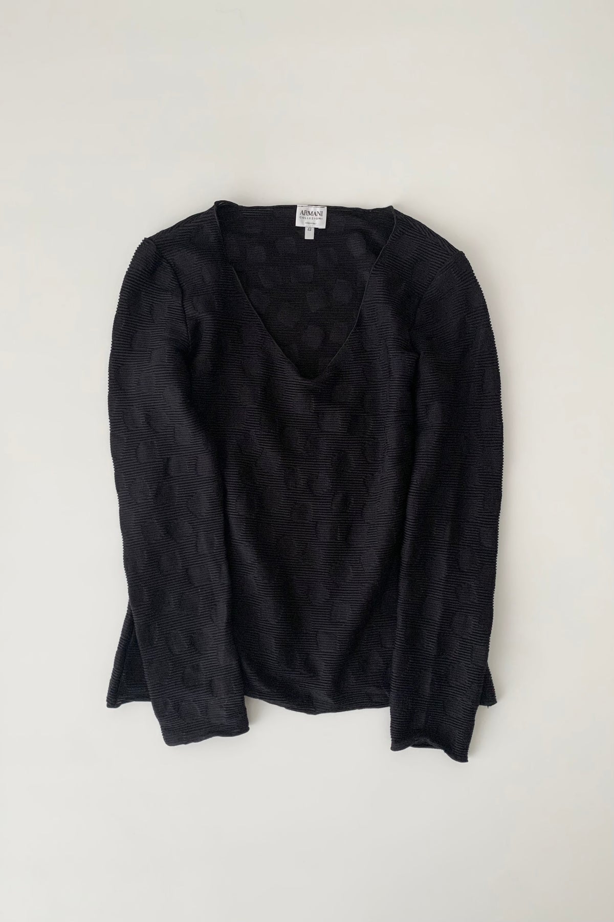 ARMANI black dot & stripe tops
