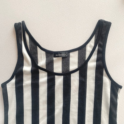 bi-color stripe tunic