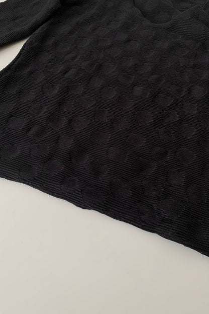 ARMANI black dot & stripe tops