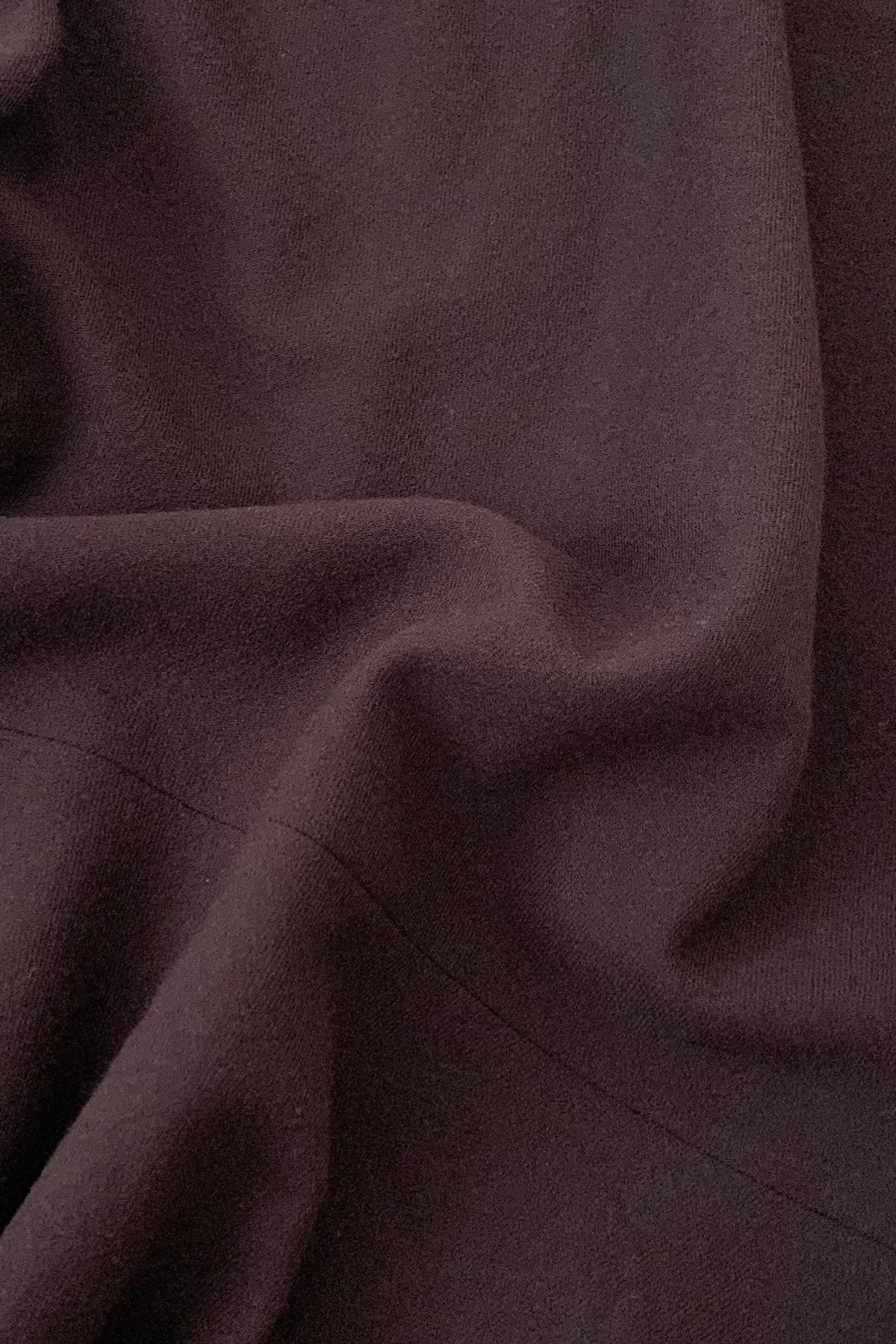 dark purple flare wool skirt