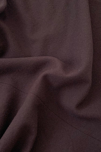 dark purple flare wool skirt