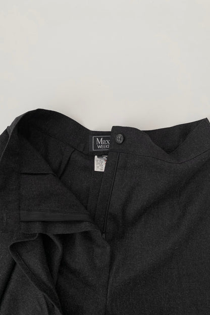 MaxMara dark  gray wrap wool pants
