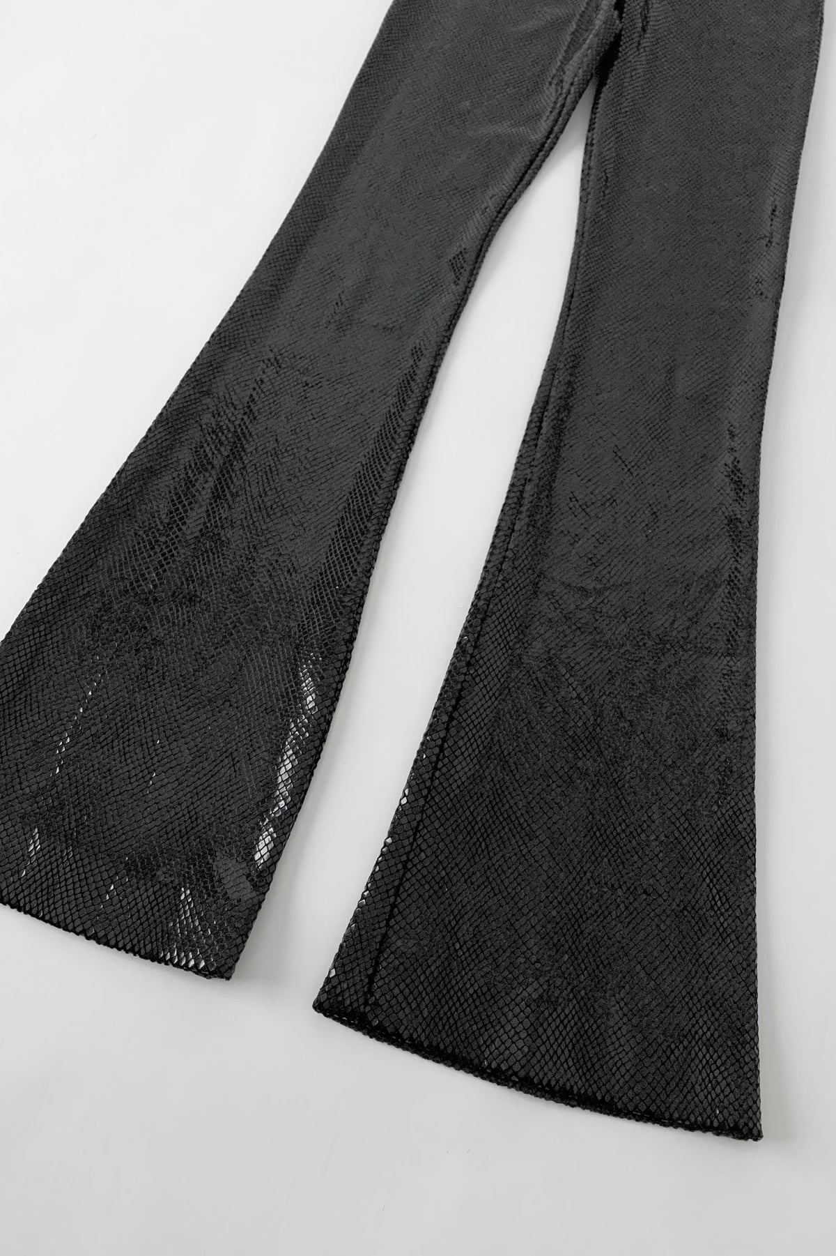 France black snake skin pants