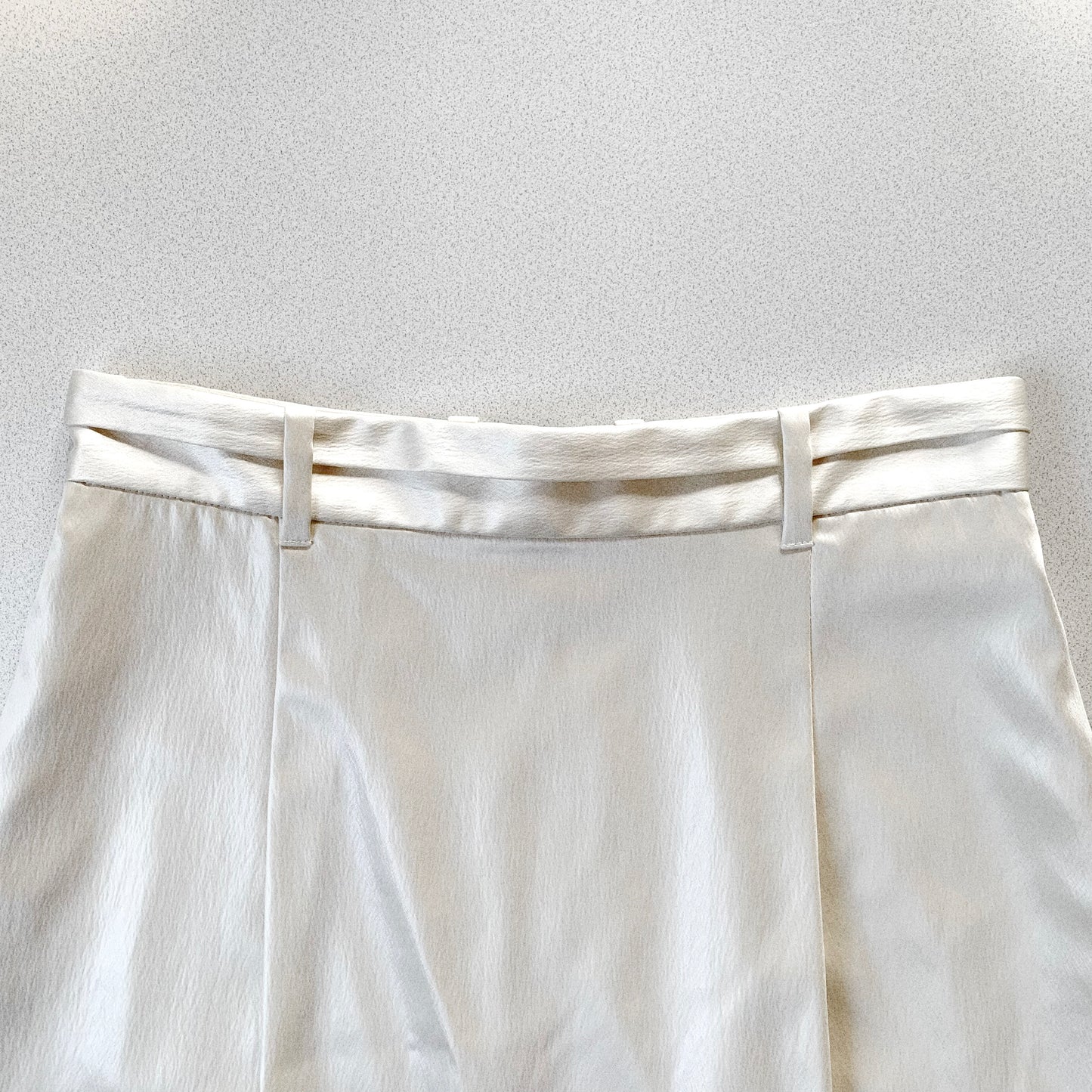 champagne gold satin long skirt