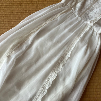 ivory vintage lace dress