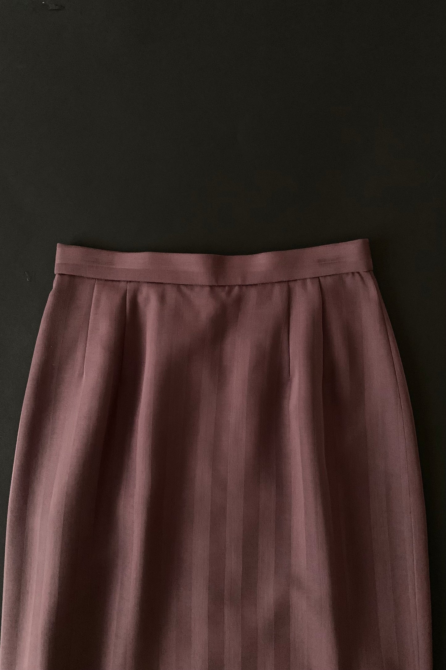 purple stripe skirt