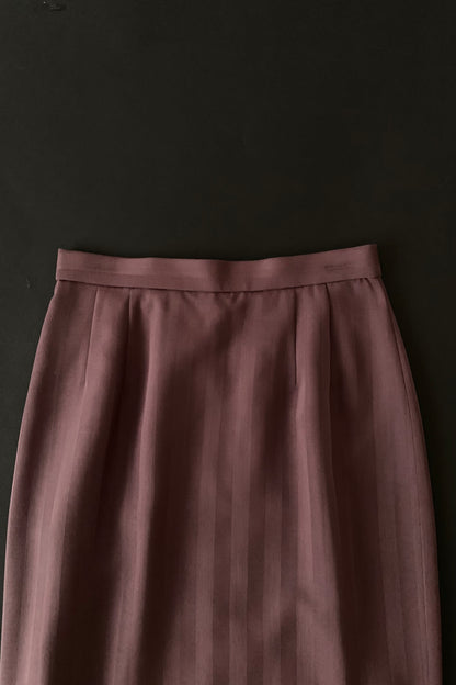 purple stripe skirt