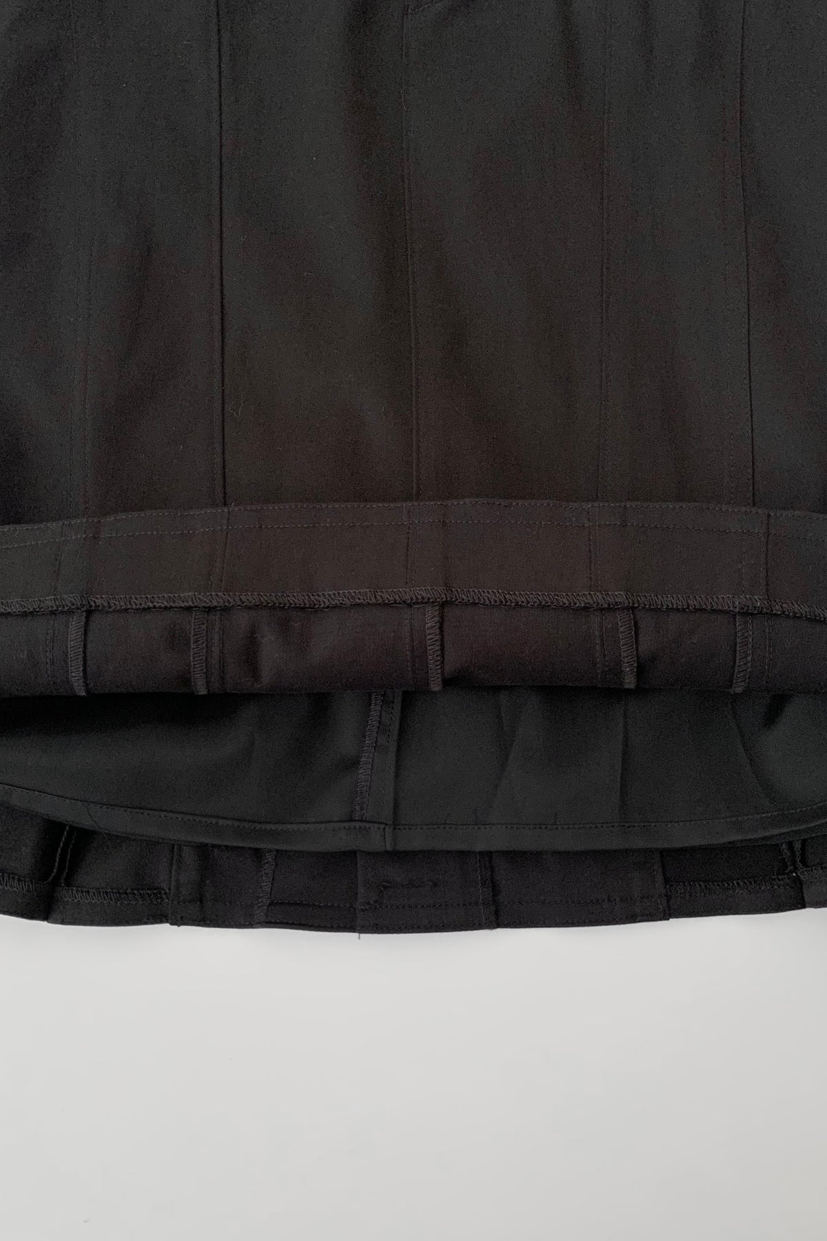 black tight mini skirt