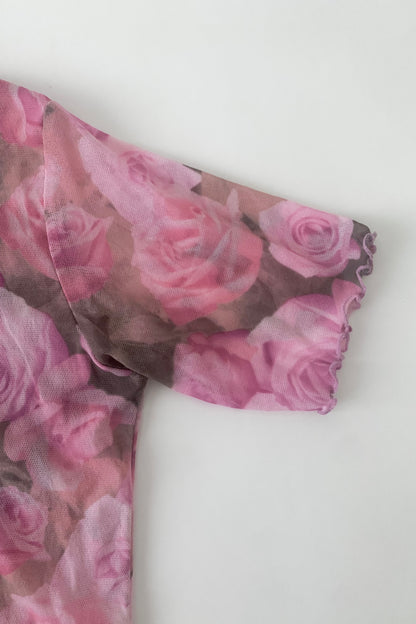Italy rose sheer T tops