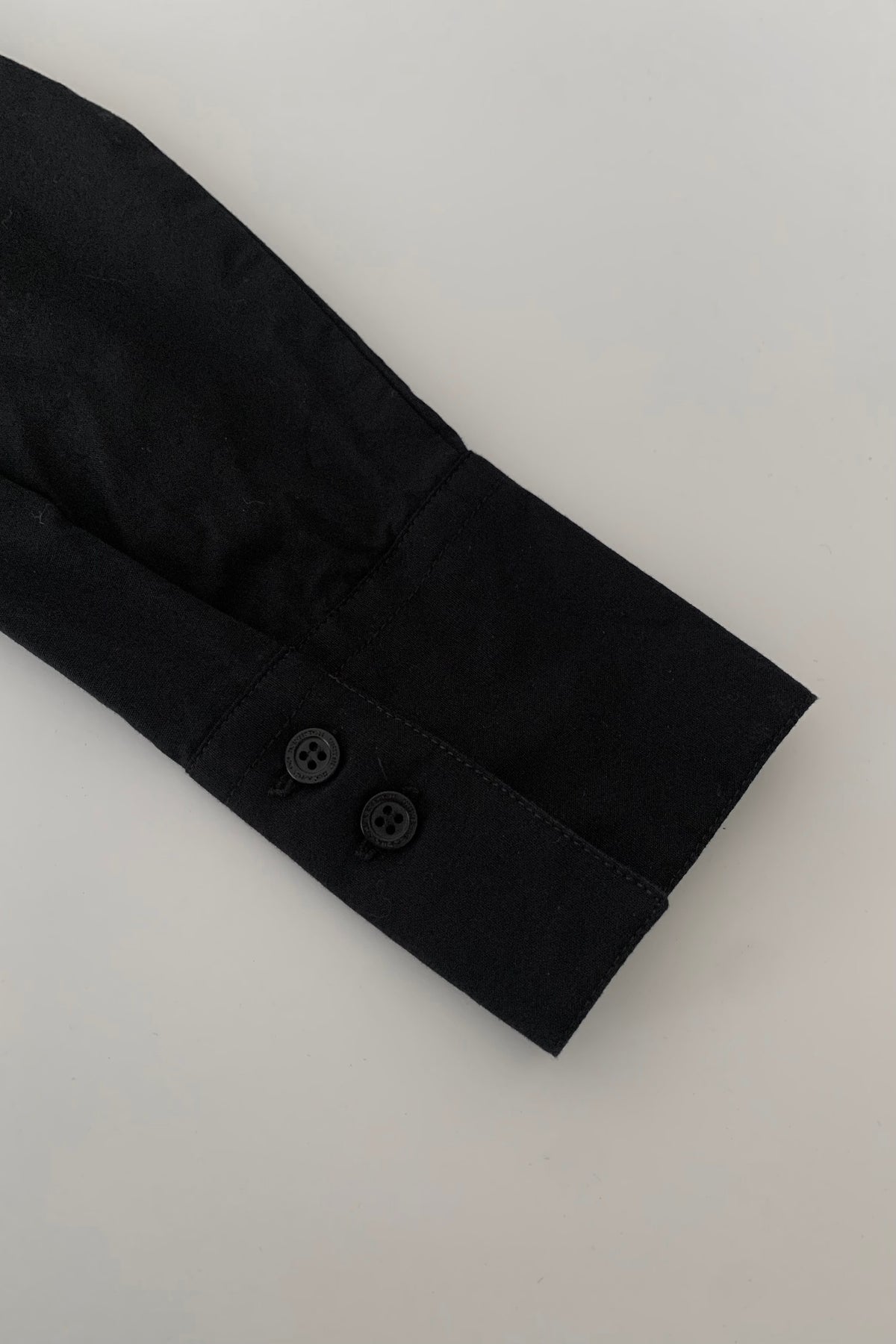 black centre frill shirt