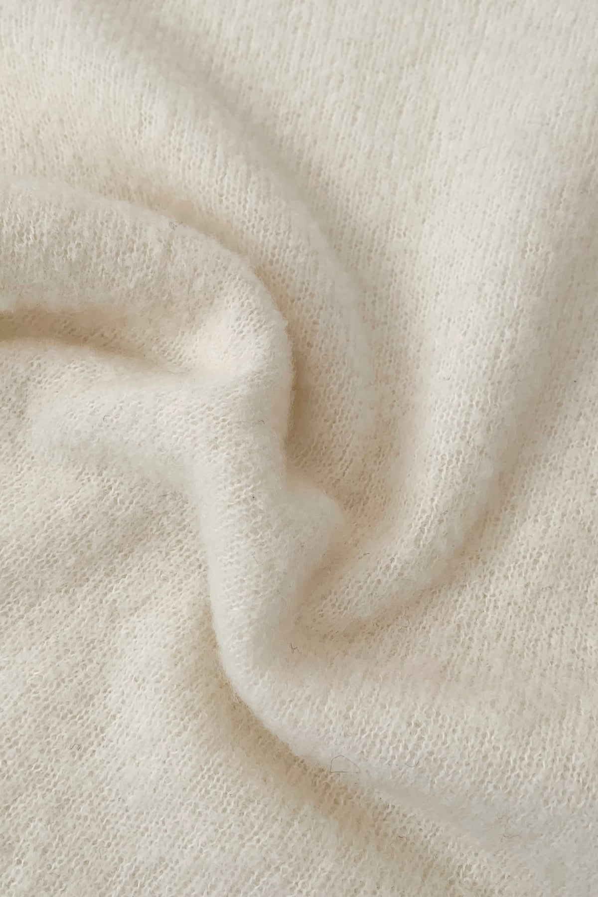 Italy ivory knit short sleeve tops