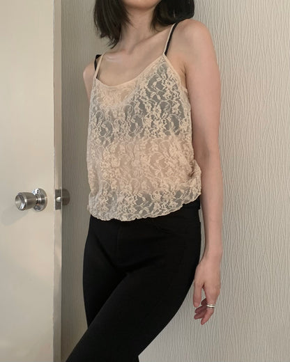 DKNY pink lace lingerie tops