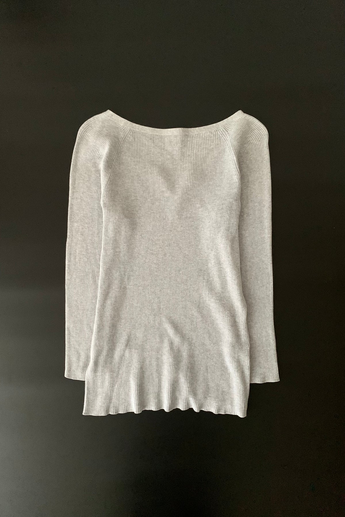 Calvin Klein gray rib cotton tops