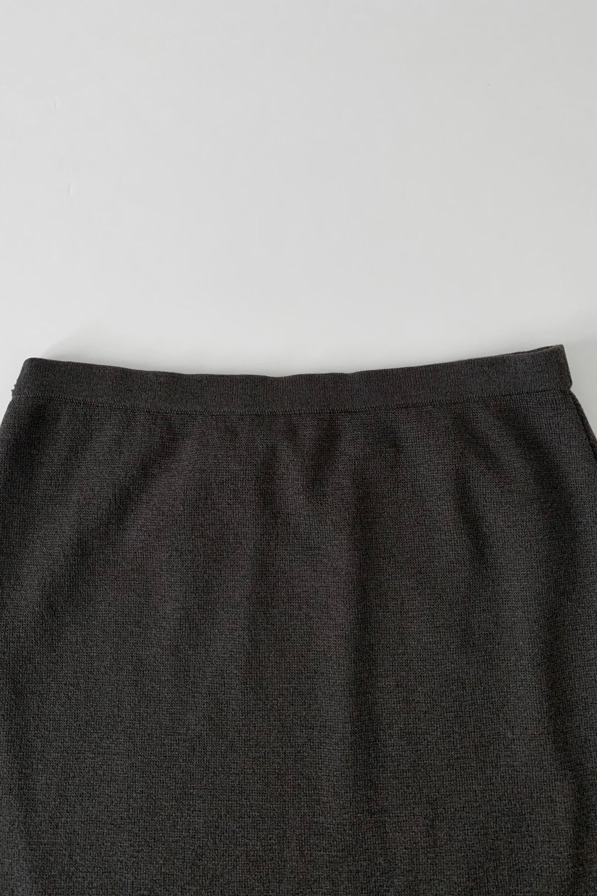 Italy charcoal gray knit skirt