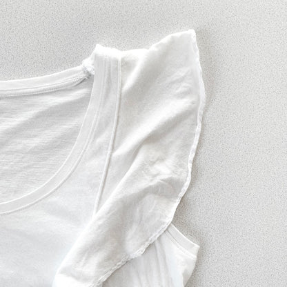DIESEL white frill tunic