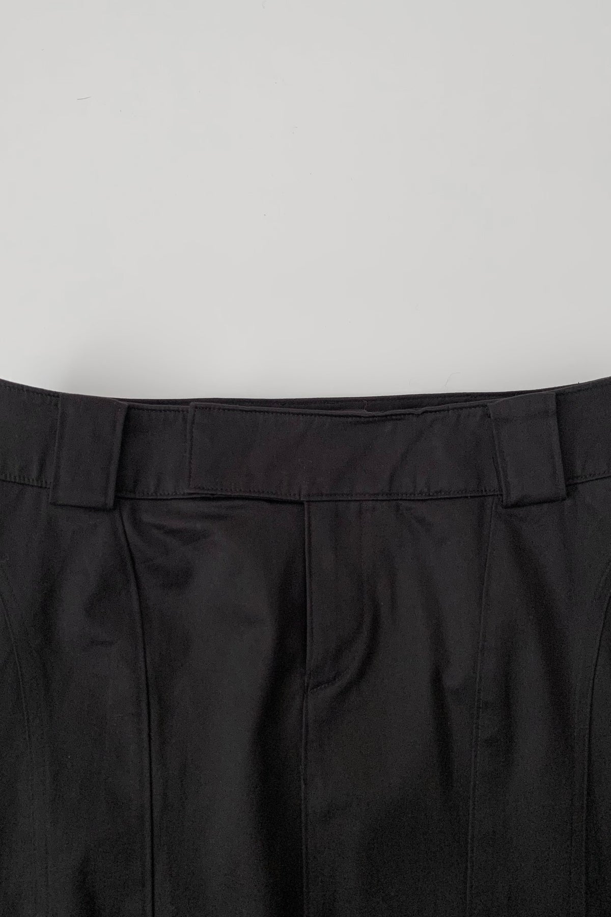 black tight mini skirt