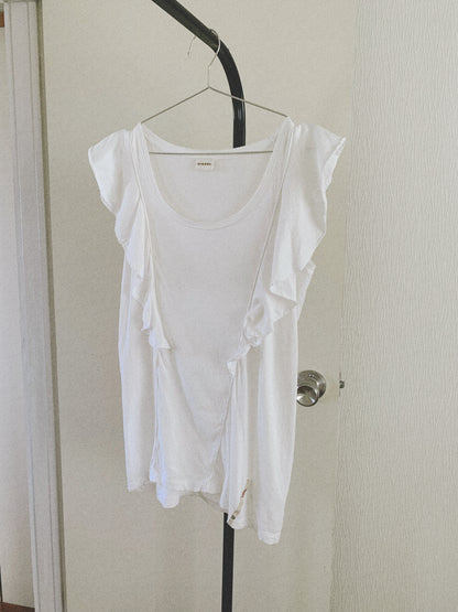 DIESEL white frill tunic