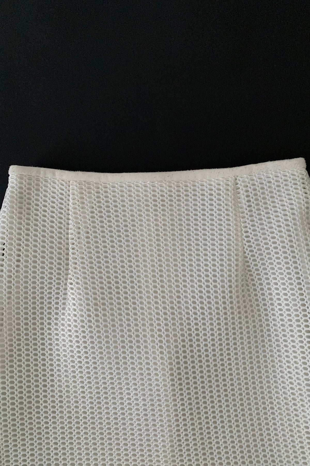 white mesh mermaid skirt