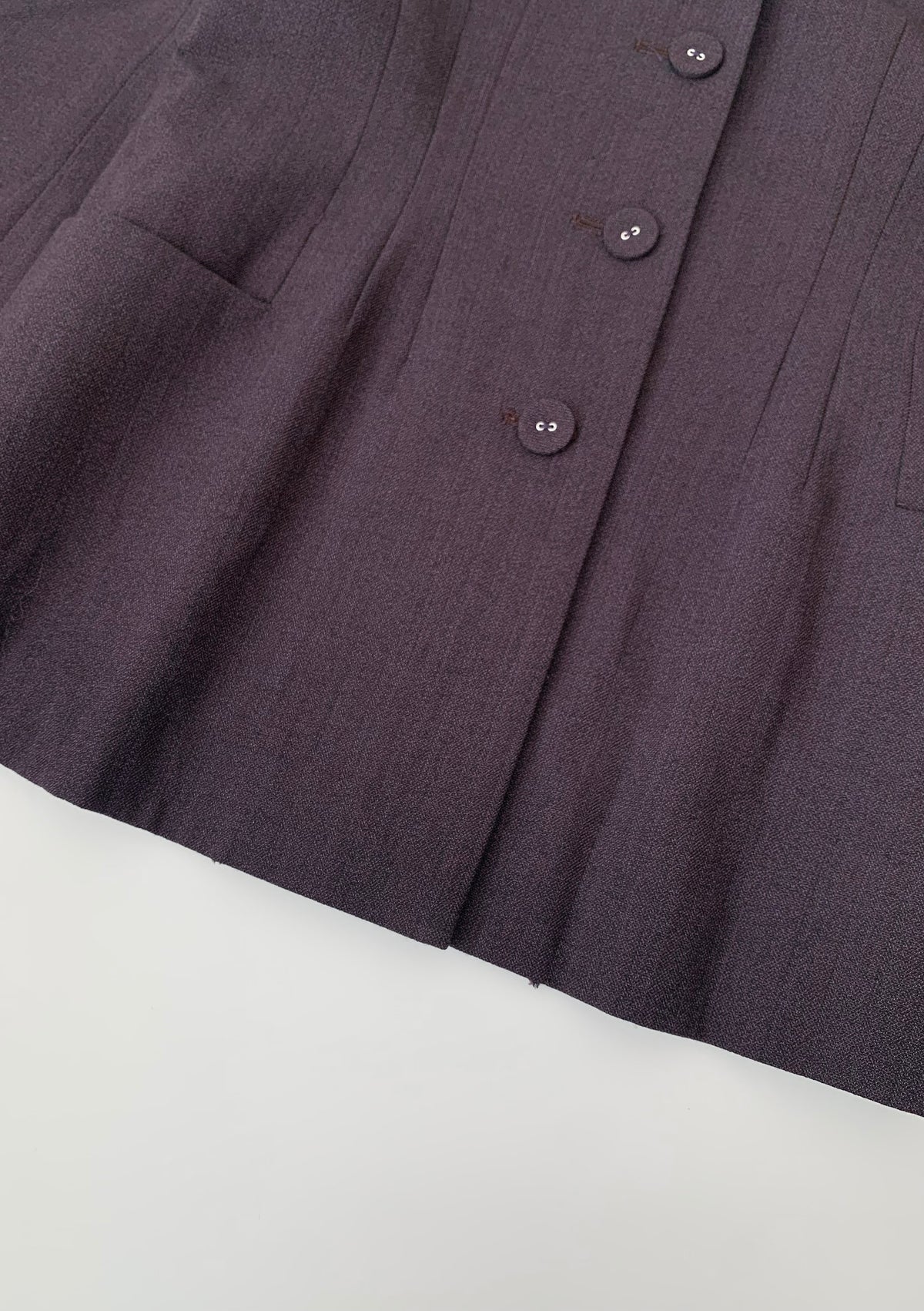 dark purple single breasted jacket