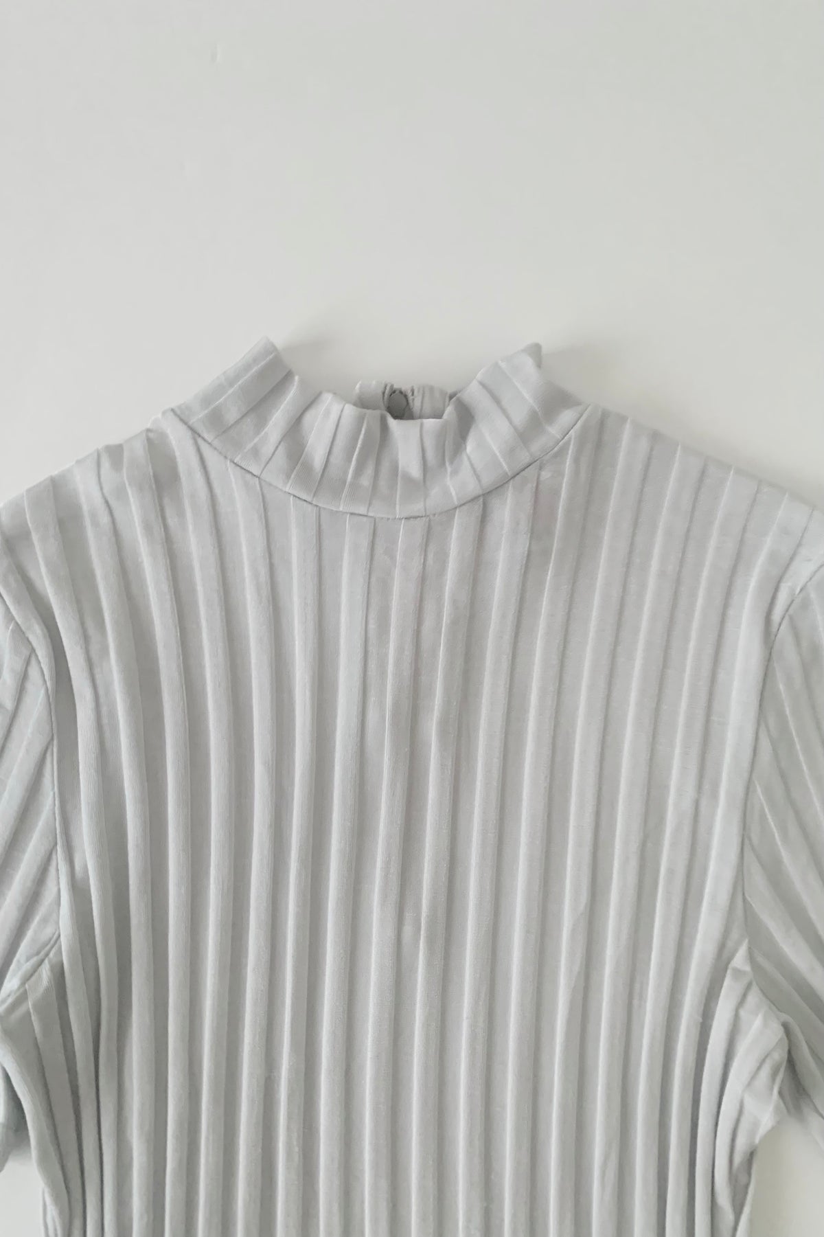blue silver stripe tops