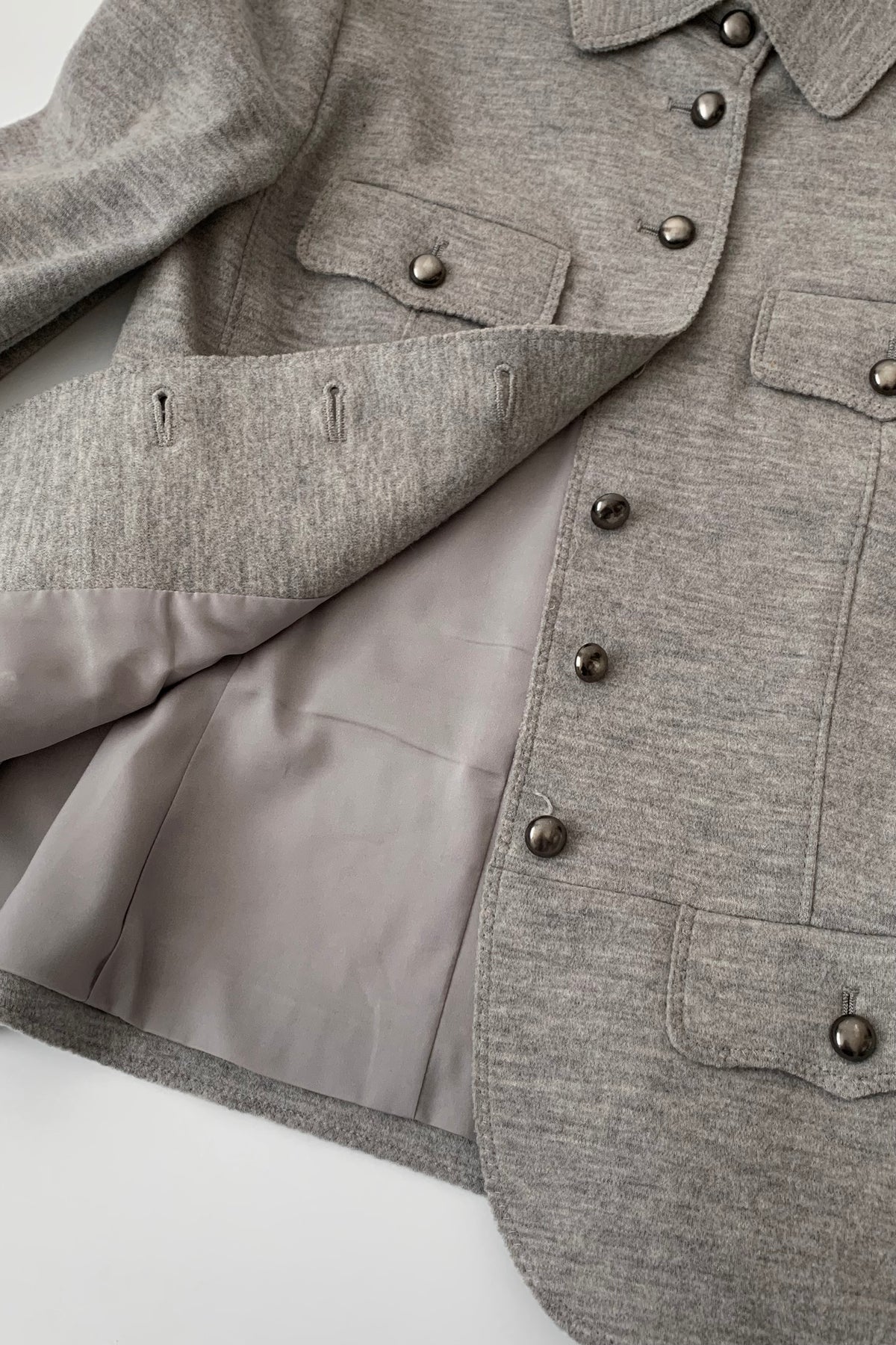 light gray wool jacket