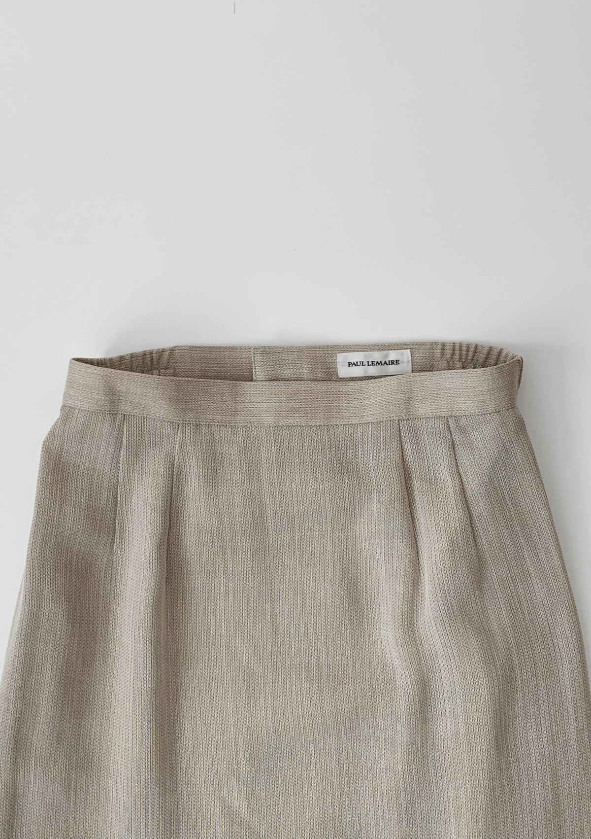 light beige long skirt