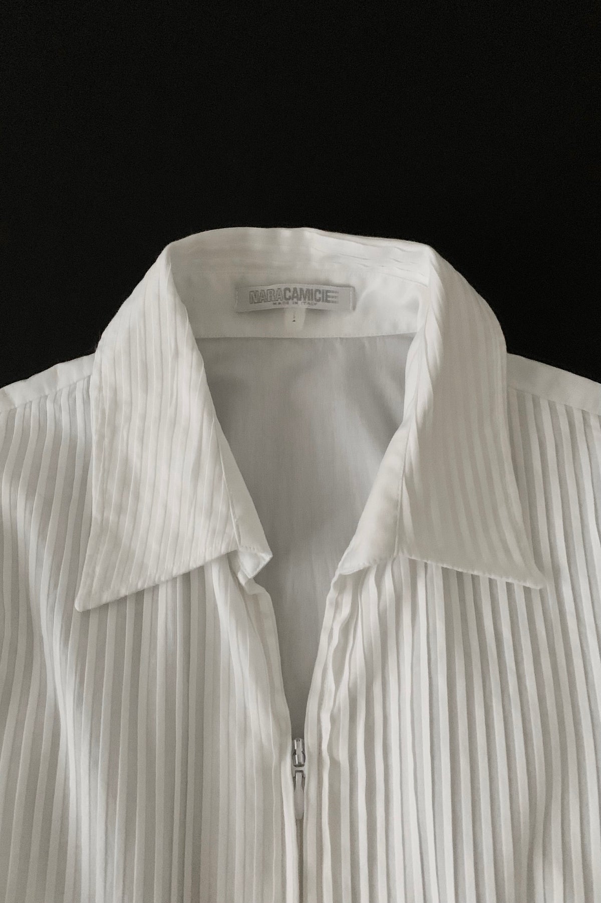 Italy white design shirt jacket
