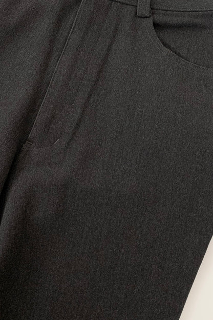 dark gray stretch pants