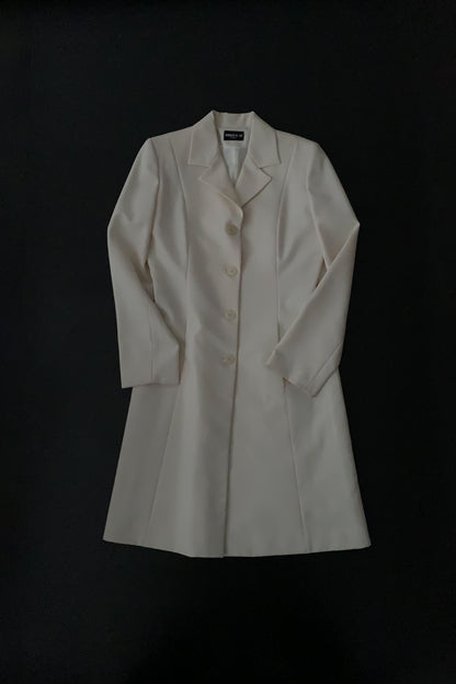 France white classic long coat