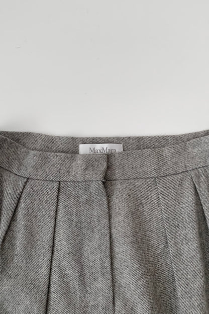 MaxMara  gray tweed balloonskirt
