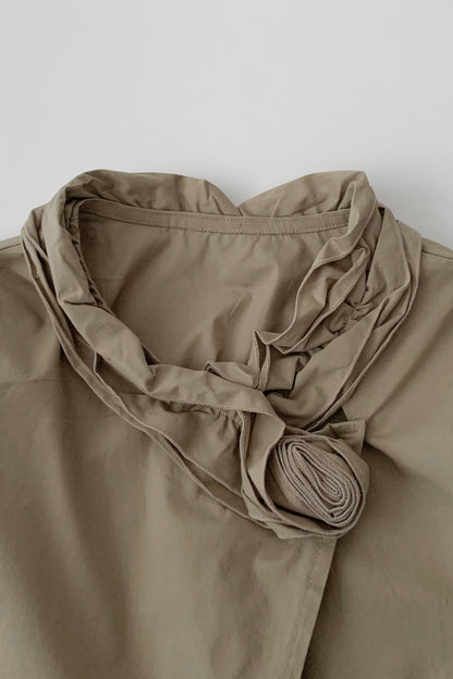 beige rose corsage  cardigan