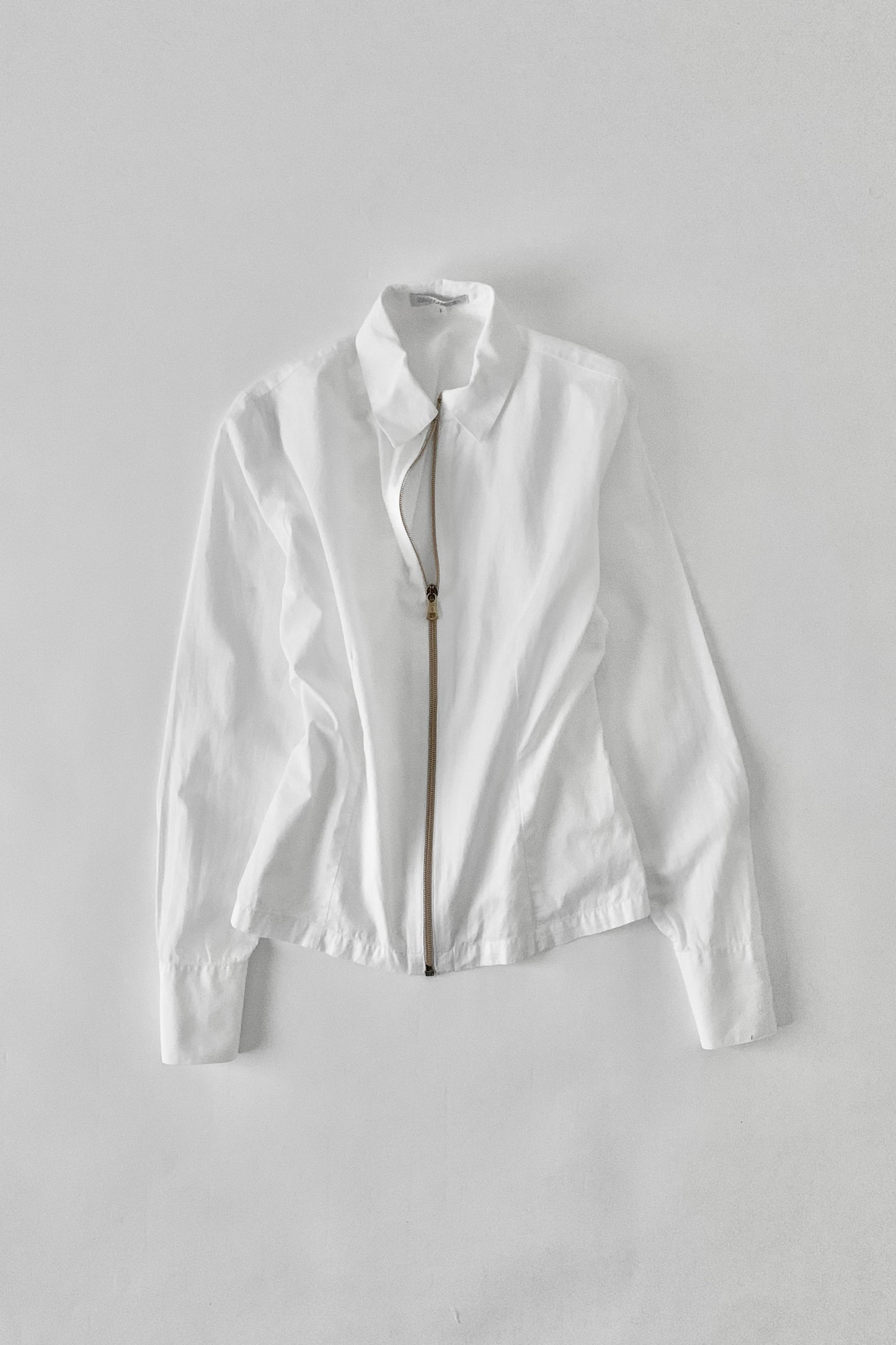 Italy gold zip shirt jacket