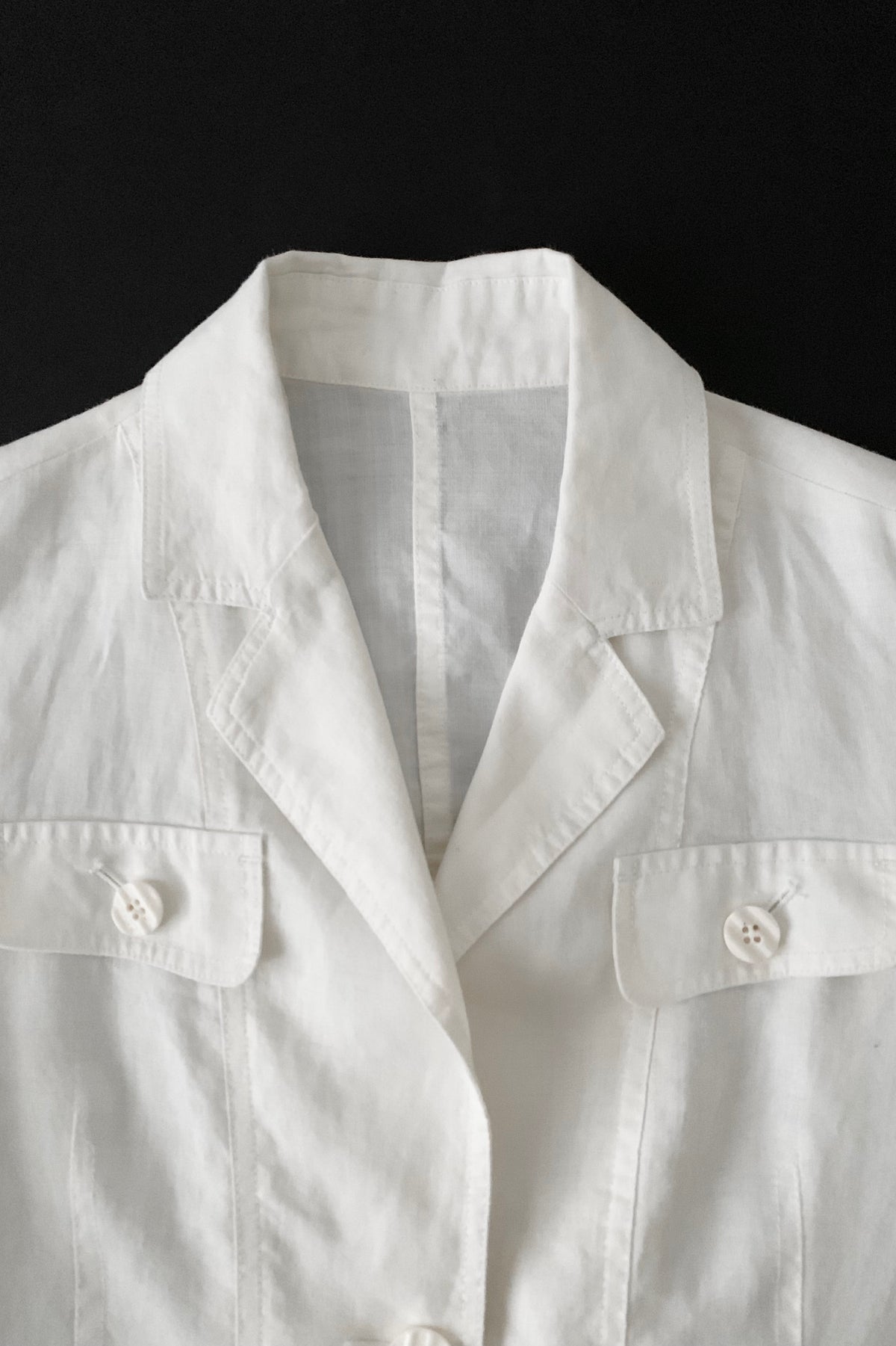 white linen light jacket
