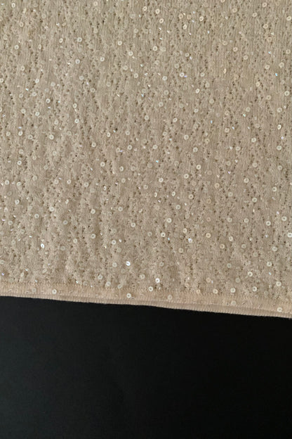 cream sequins kint wool tops