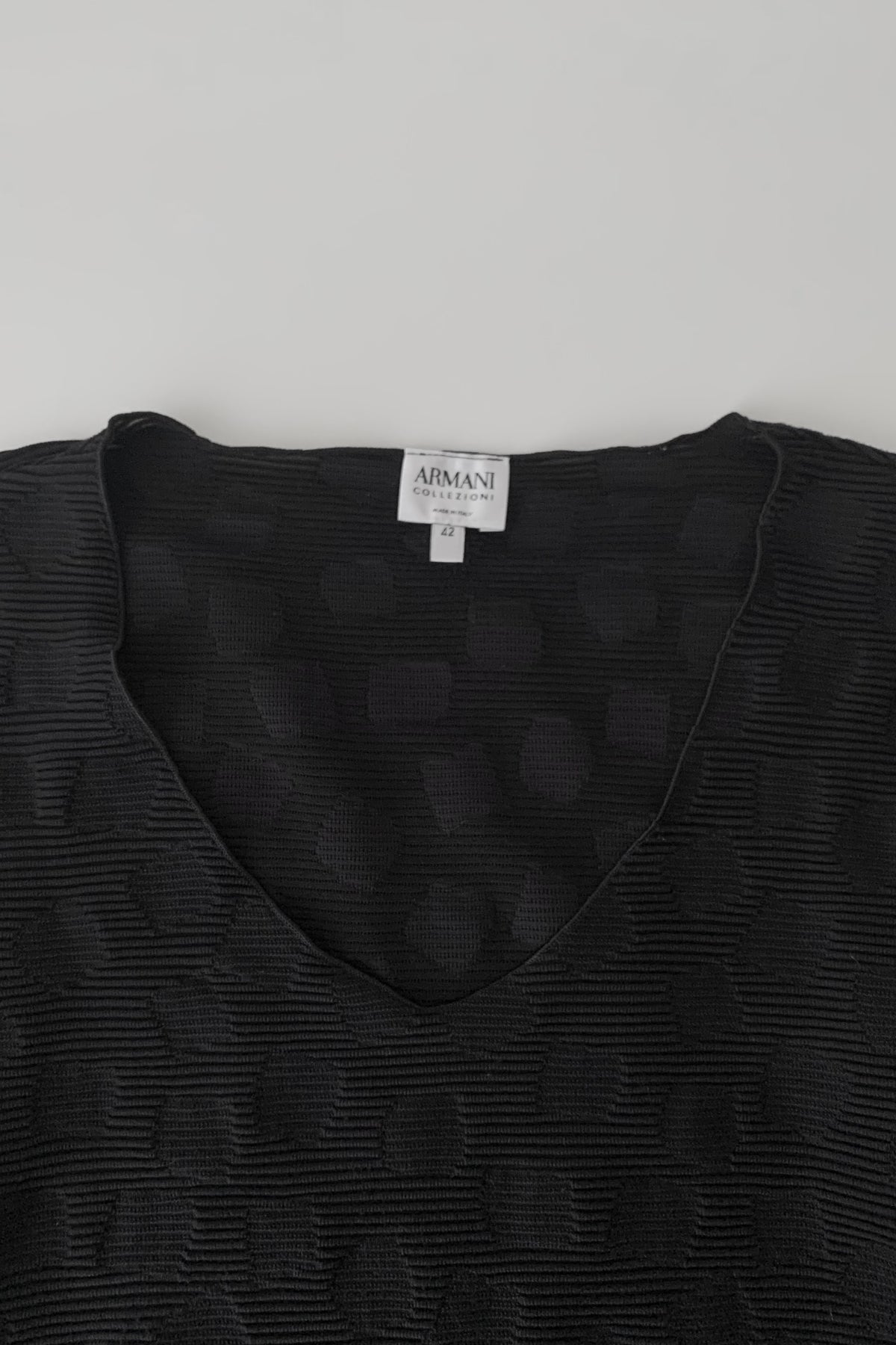 ARMANI black dot & stripe tops