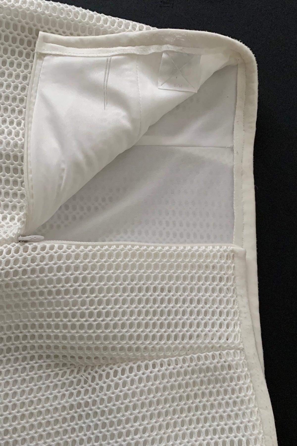 white mesh mermaid skirt