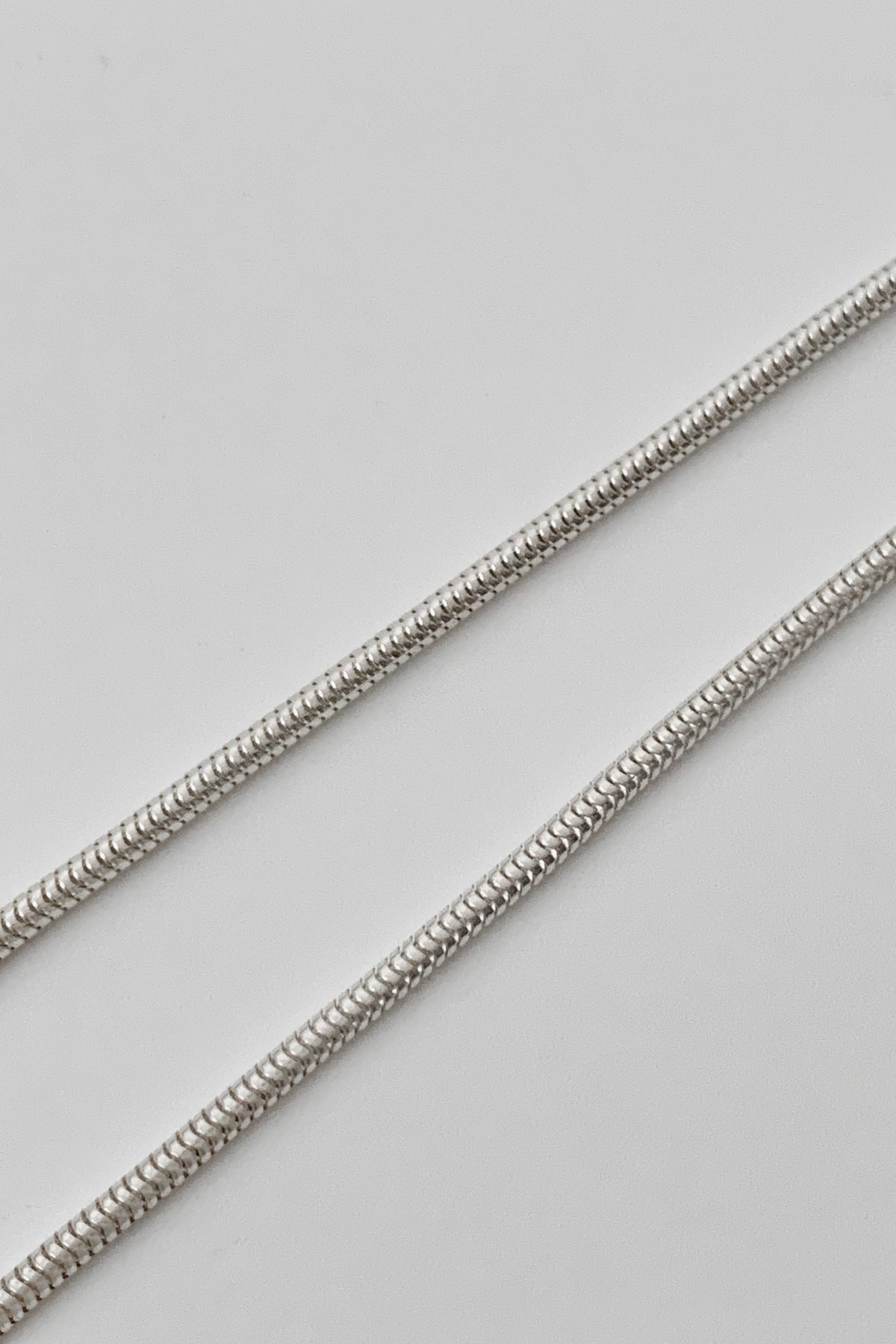silver crystal long necklace