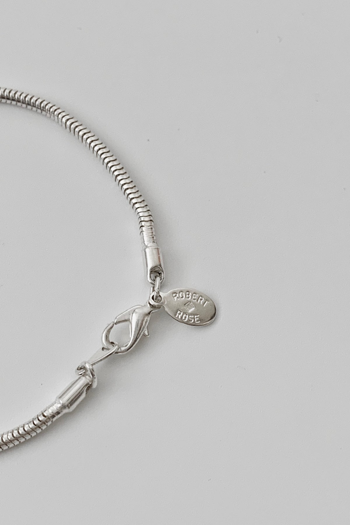 silver crystal long necklace