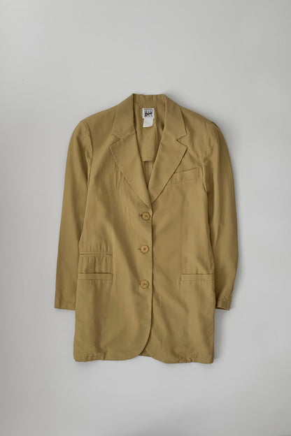 Italy dusty yellow long jacket