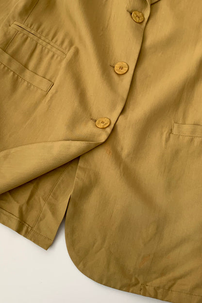Italy dusty yellow long jacket
