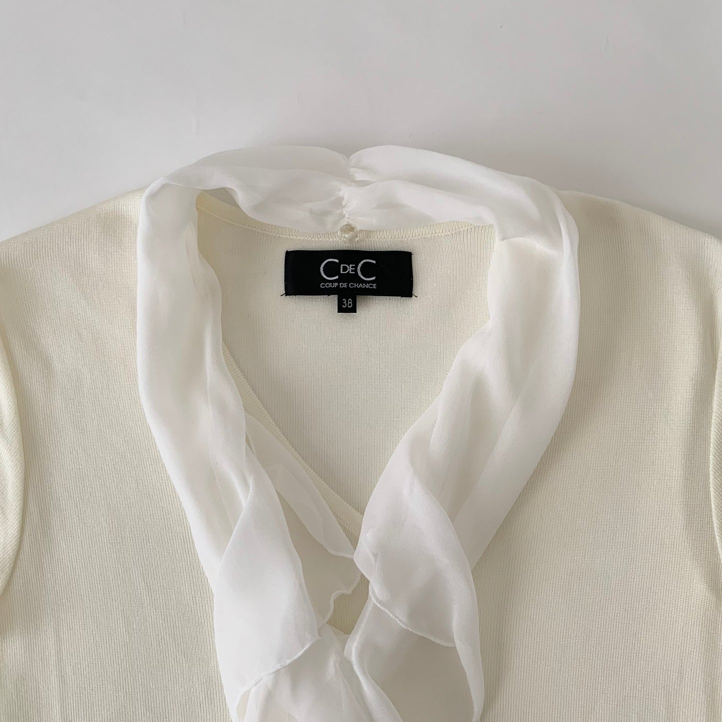 ivory frill design tops